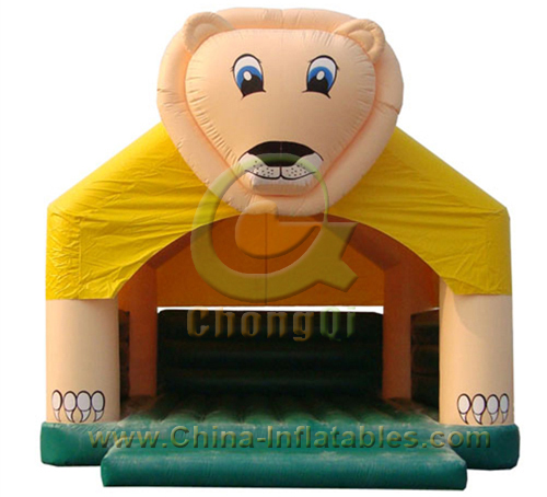 inflatable lion bouncer